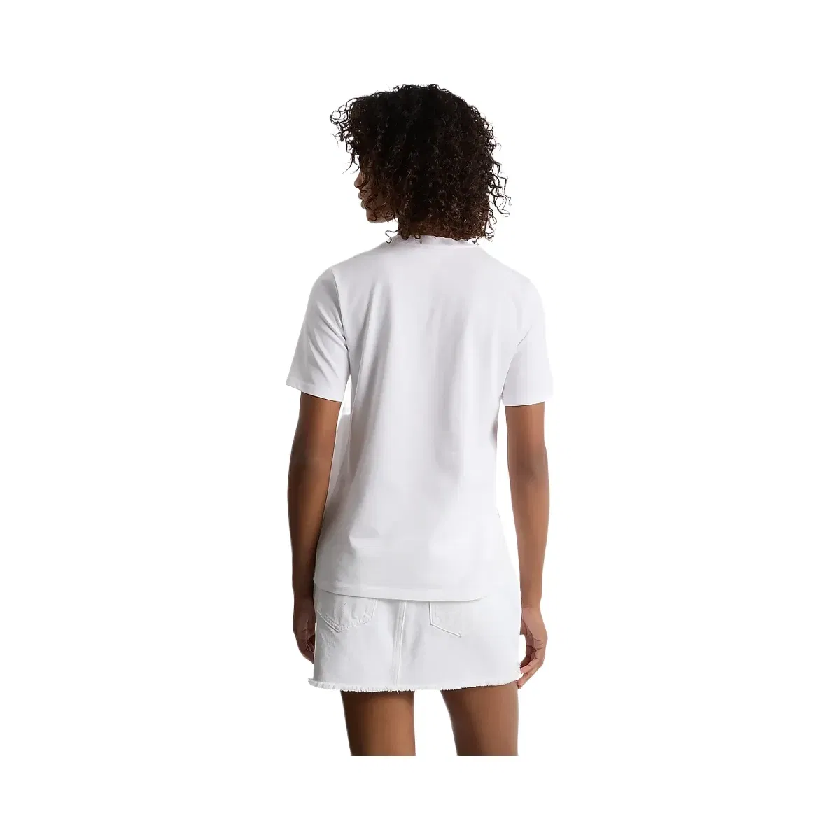 Michael Kors Sequined Logo Cotton T-Shirt White