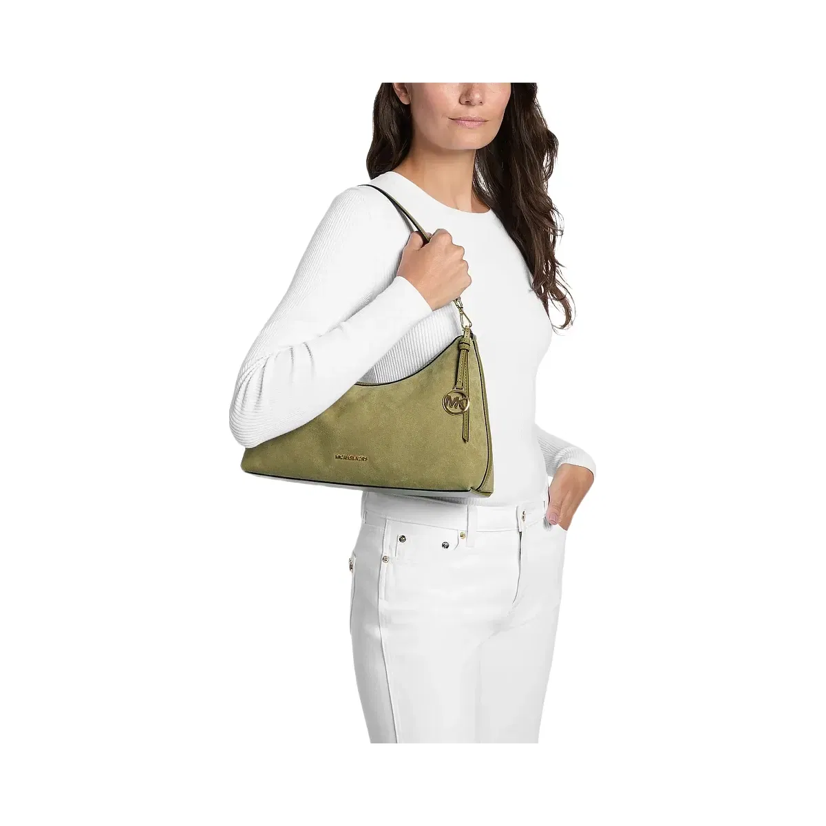Michael Kors Sammy Medium Convertible Shoulder Bag Oregano