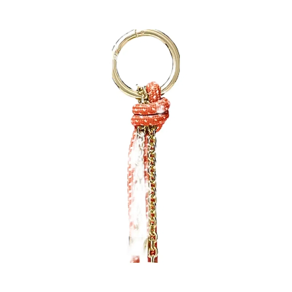 Michael Kors Gold-Tone and Speckled Cord Bag Charm Mimosa