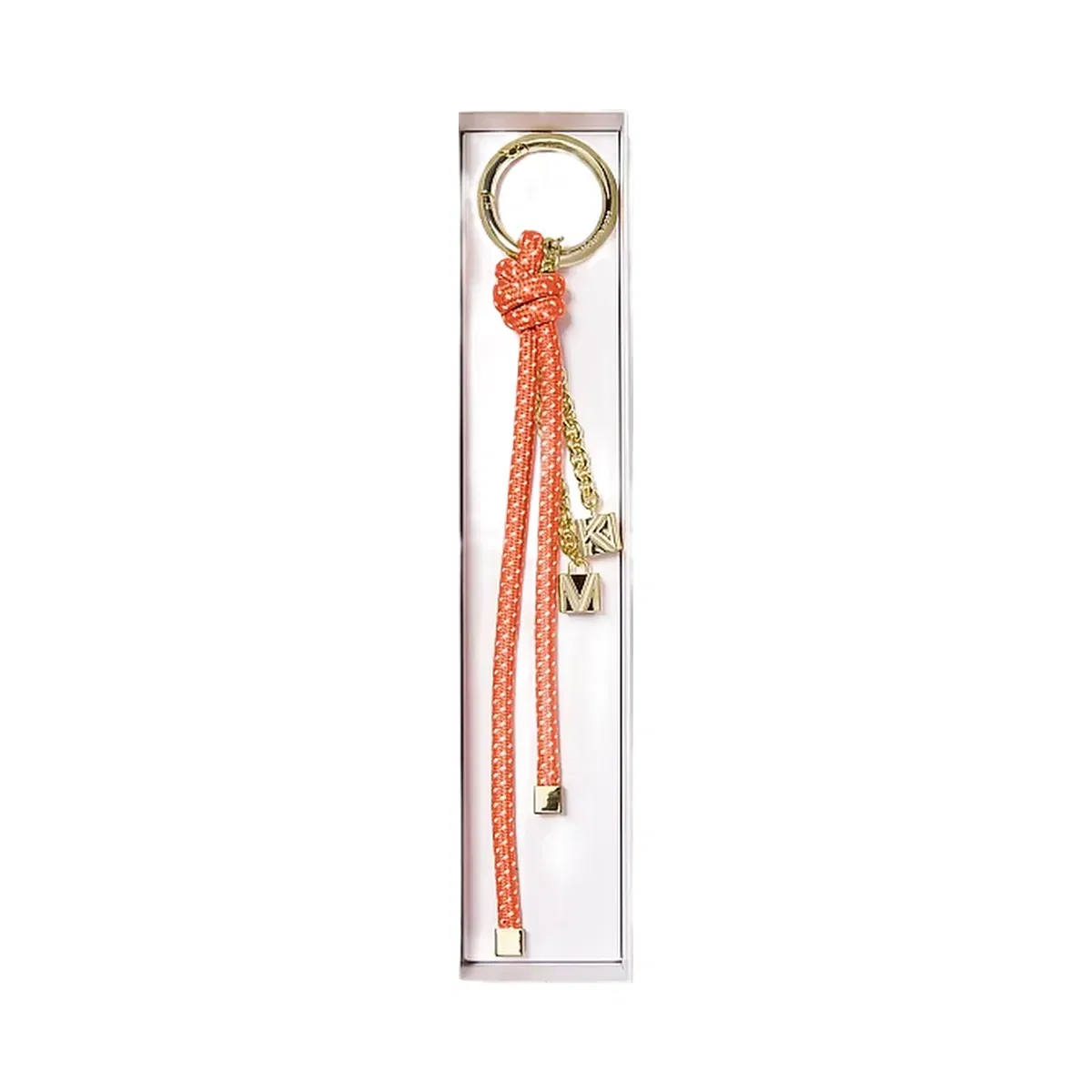 Michael Kors Gold-Tone and Speckled Cord Bag Charm Mimosa
