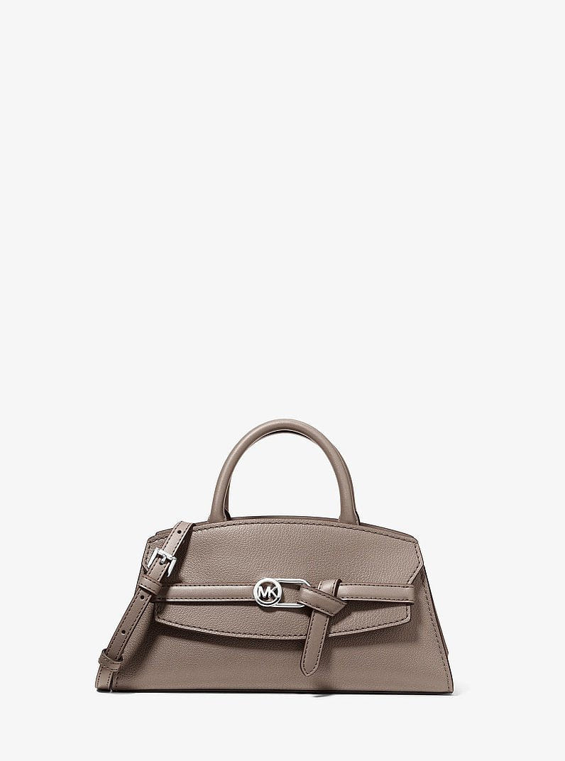 Michael Kors Greta Small Leather Satchel Mushroom