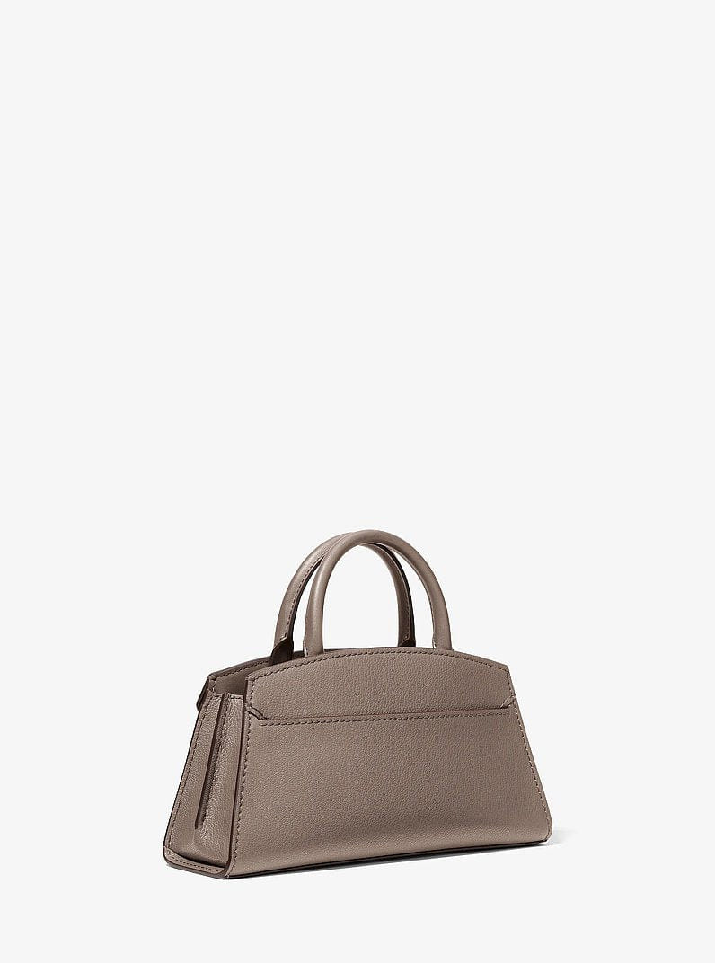 Michael Kors Greta Small Leather Satchel Mushroom