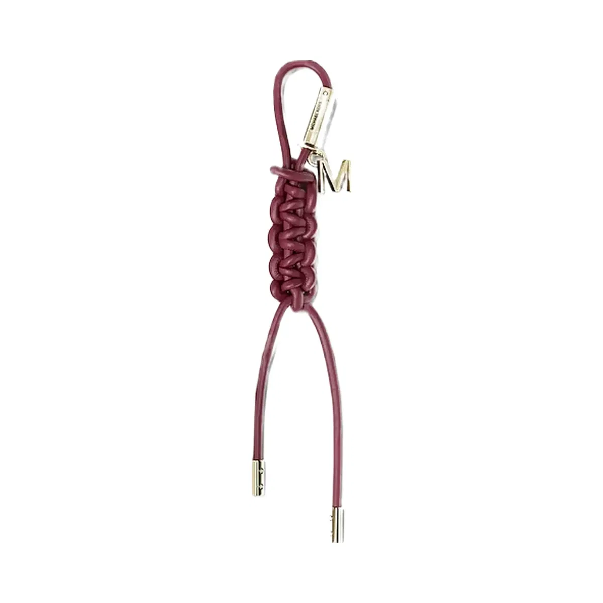 Michael Kors Gold-Tone and Braided Cord Bag Charm Mulberry