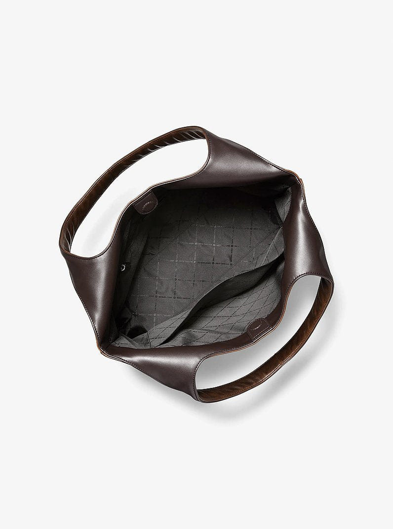 Michael Kors Cooper Burnished Tote Bag Chocolate