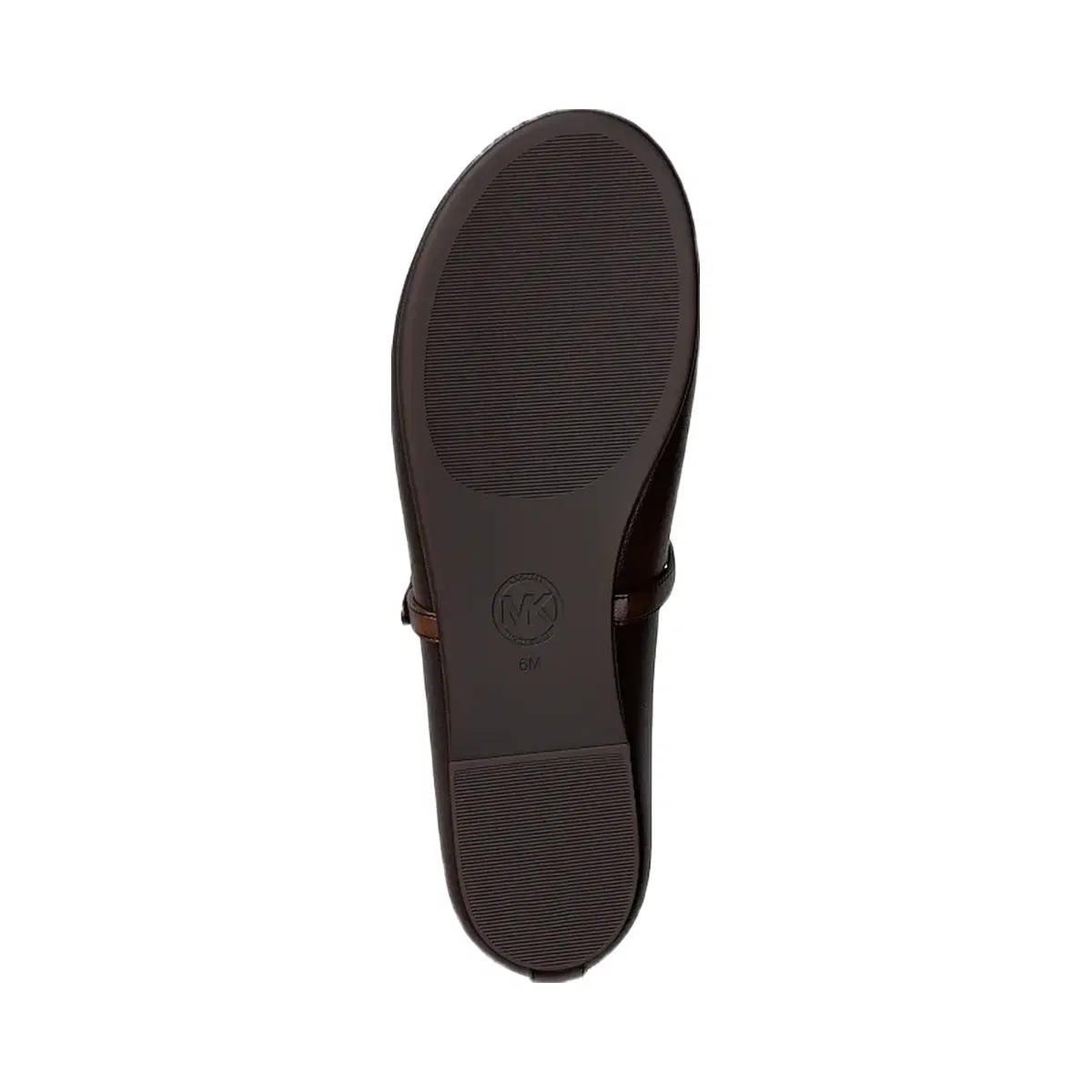 Michael Kors Phoebe Burnished Ballet Flat Chocolate