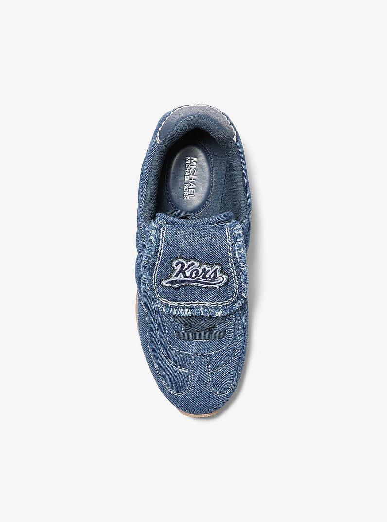 Michael Kors Essex Denim Trainer Dk Vt Bluwsh