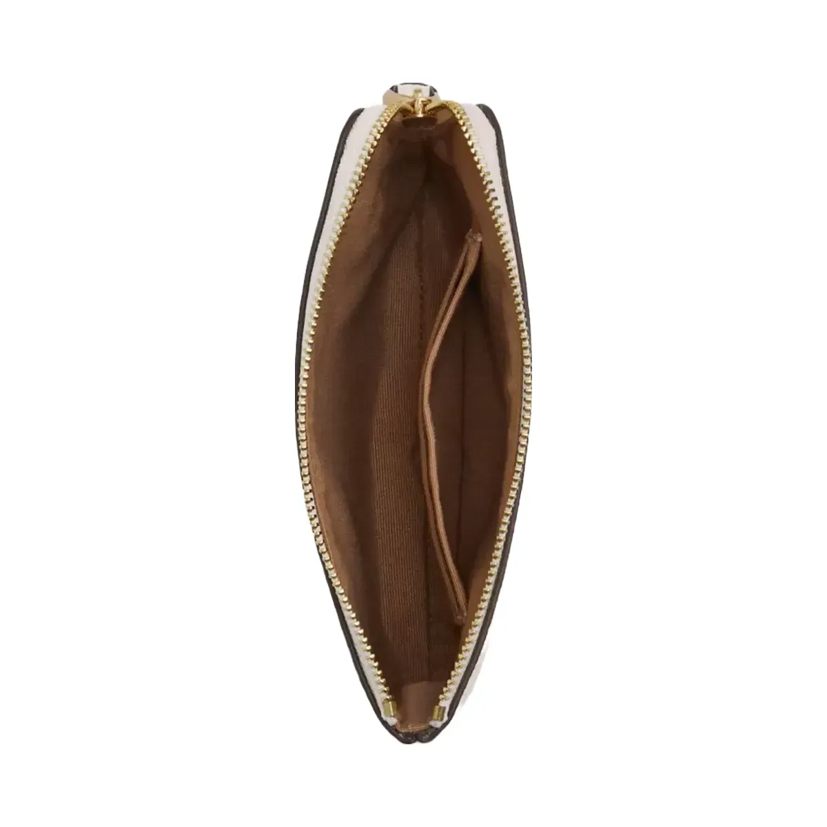 Coach Corner Zip Wristlet in Gold Chalk