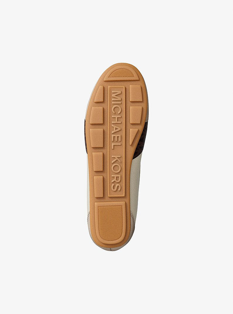 Michael Kors Brielle Signature Logo Trim Sneakerina Brown Multi