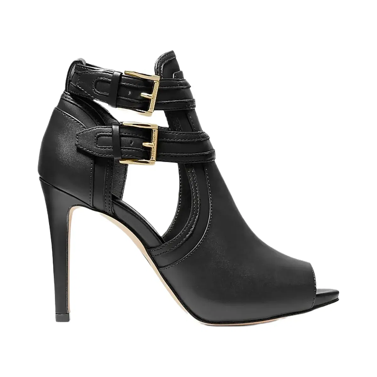 Michael Kors Blaze Open-Toe Ankle Boot Black