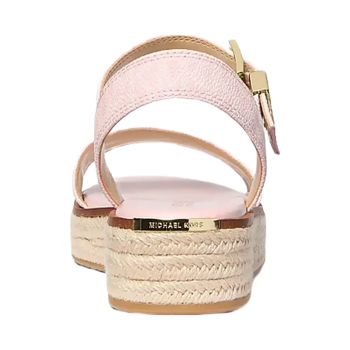 Michael Kors Richie Signature Logo Platform Espadrille Sandal Powder Blush