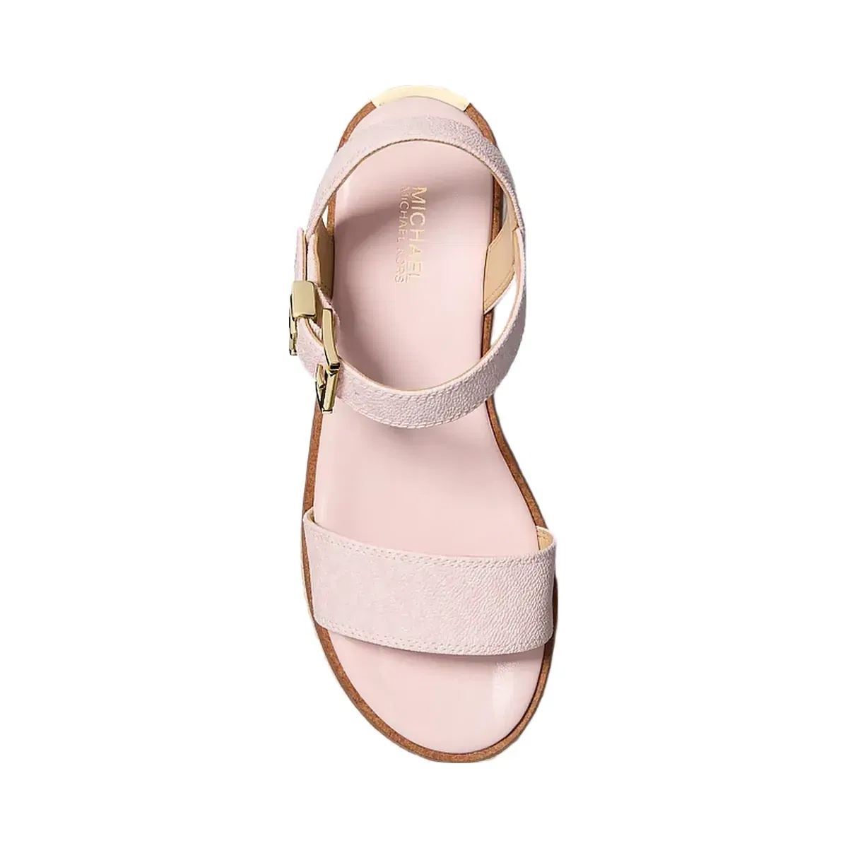 Michael Kors Richie Signature Logo Platform Espadrille Sandal Powder Blush