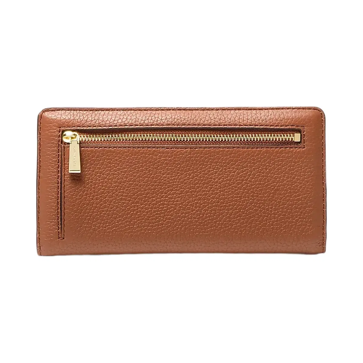Michael Kors Bryant Large Pebbled Leather Snap-Front Wallet Luggage