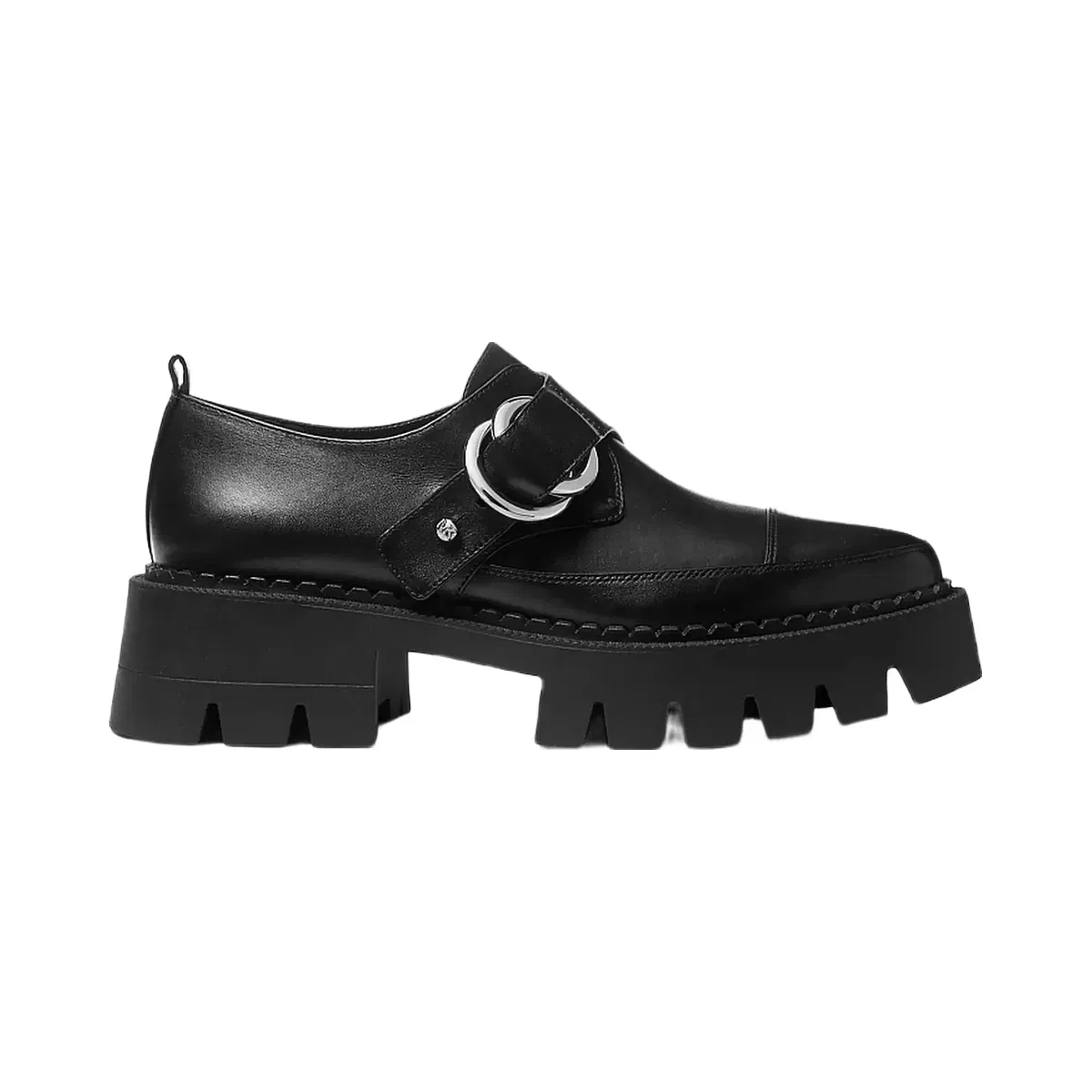 Michael Kors Jaden Leather Platform Loafer Black