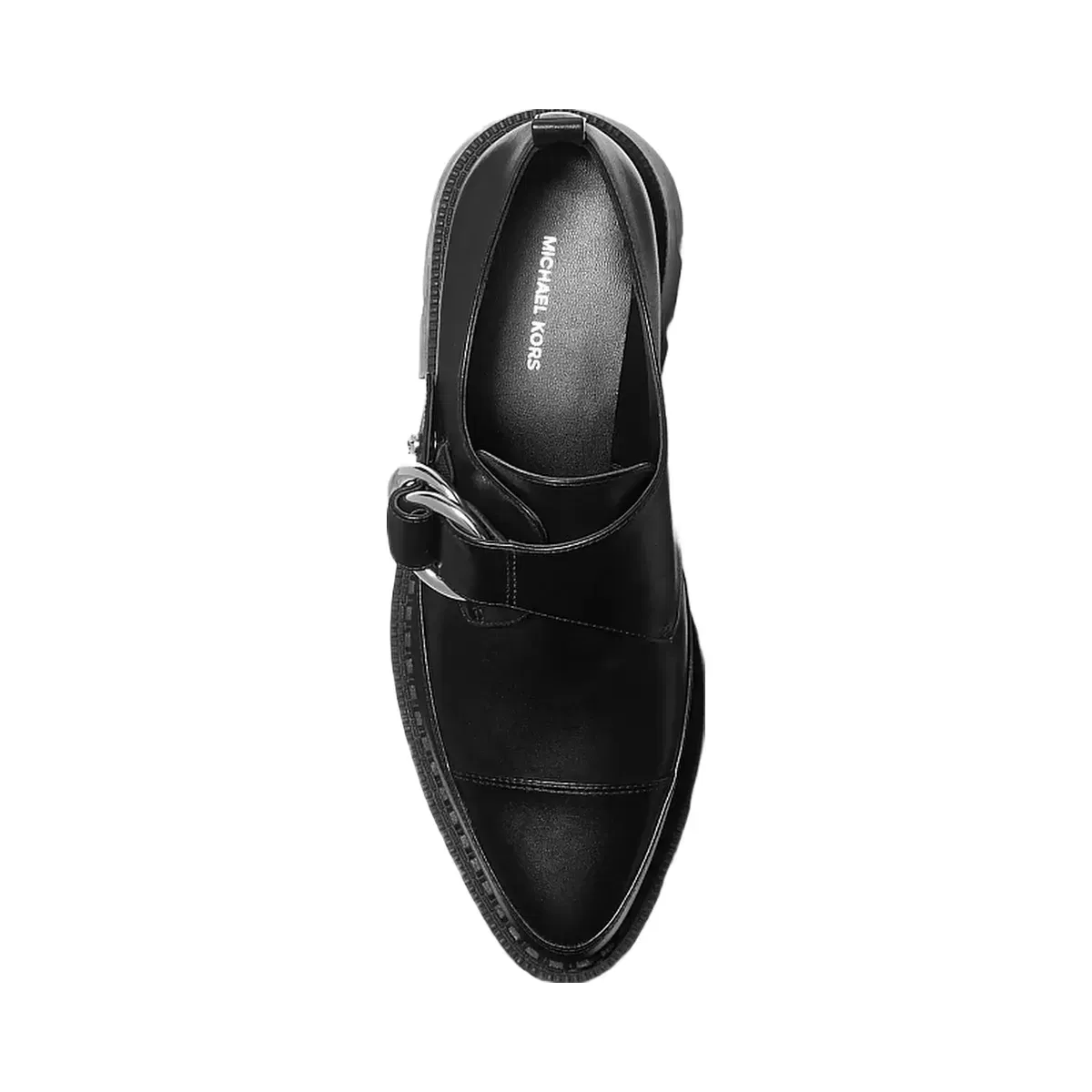 Michael Kors Jaden Leather Platform Loafer Black
