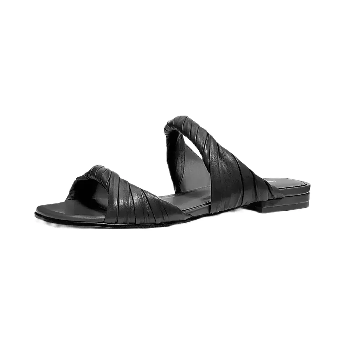 Michael Kors Kiana Leather Sandal Black