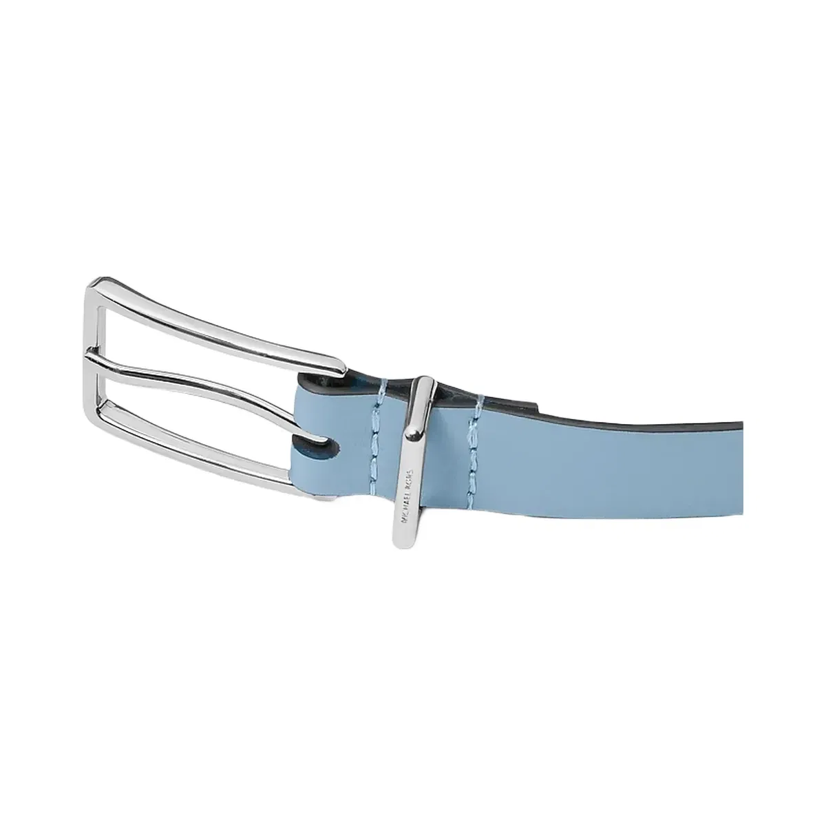 Michael Kors Leather Belt Chambray