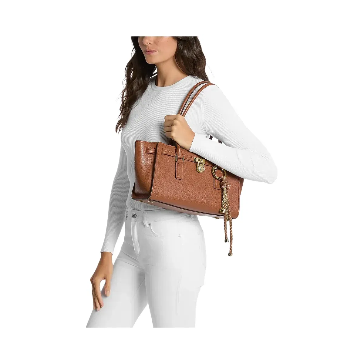 Michael Kors Hamilton Moderne Small Leather Satchel Luggage