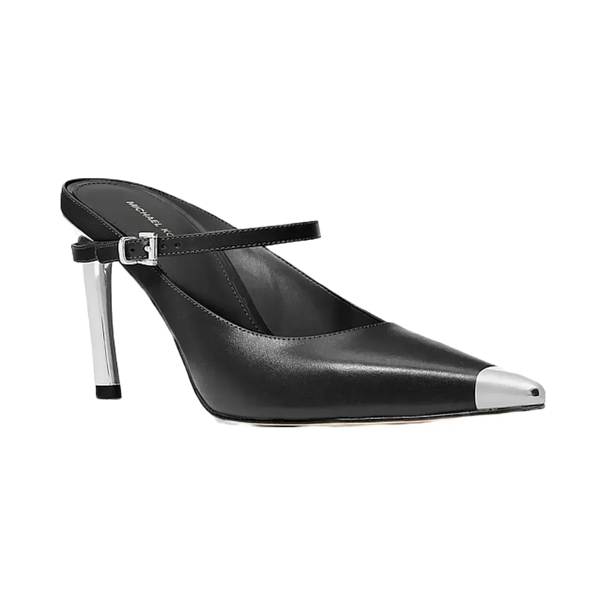 Michael Kors Kasia Leather High Mule Pump Black
