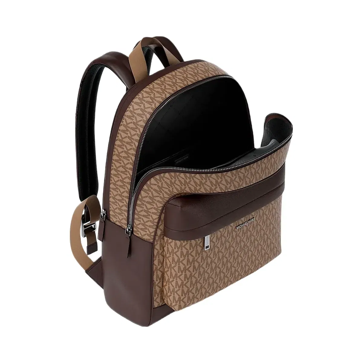 Michael Kors Pacey Medium Signature Logo Backpack Camel