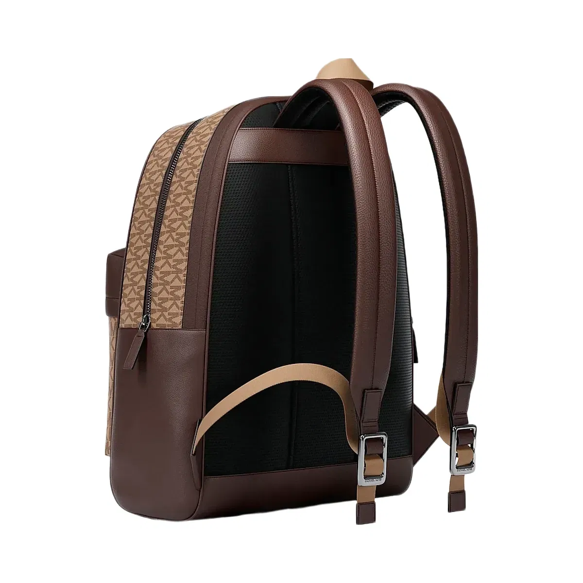 Michael Kors Pacey Medium Signature Logo Backpack Camel