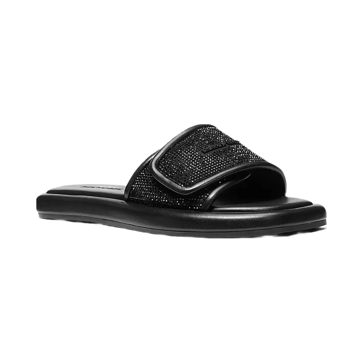 Michael Kors Suki Embellished Slide Sandal Black