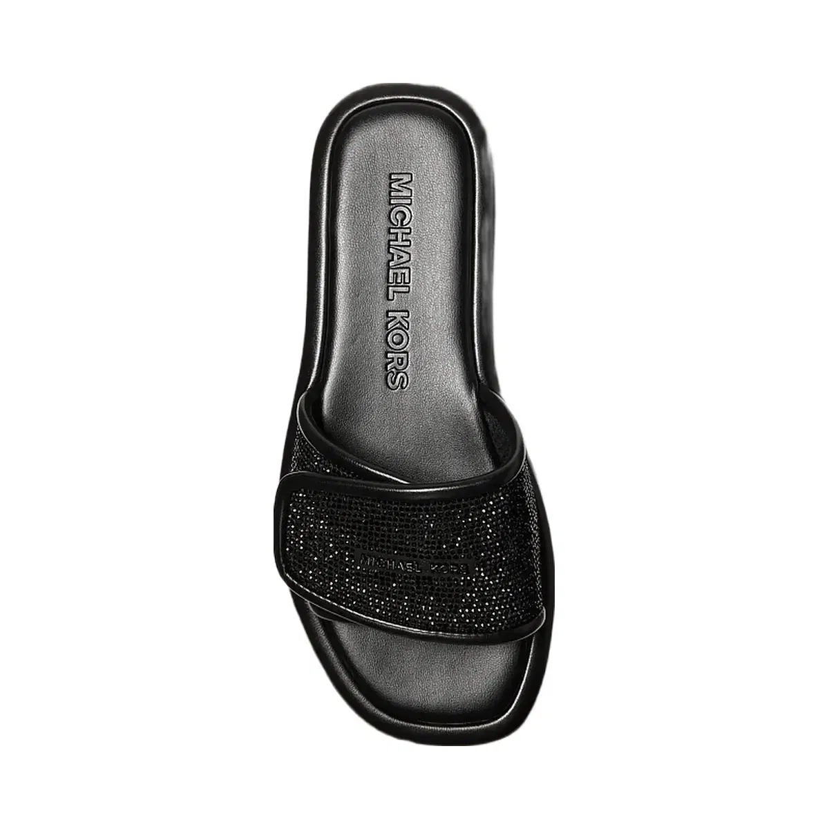 Michael Kors Suki Embellished Slide Sandal Black