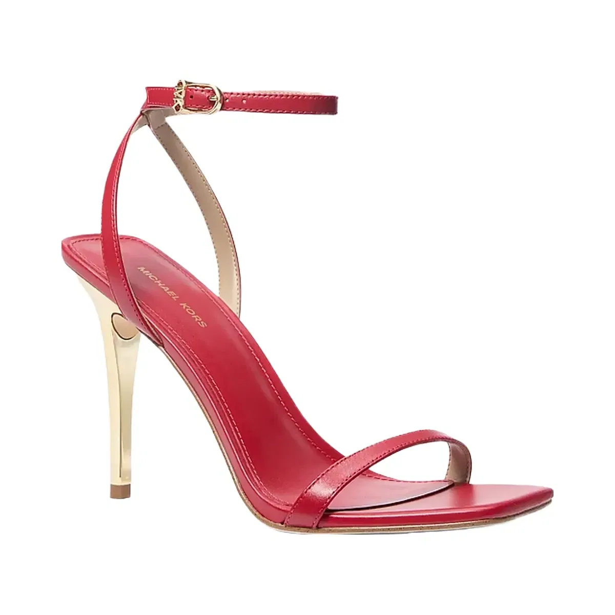 Michael Kors Liana Leather Sandal Crimson
