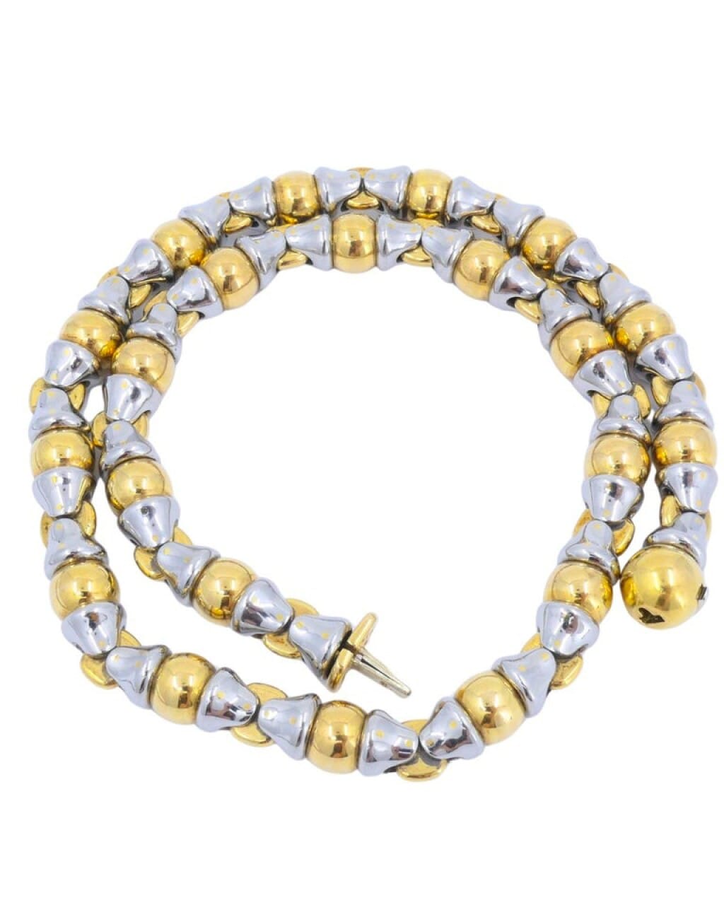 Gold and Stainless Steel Necklace