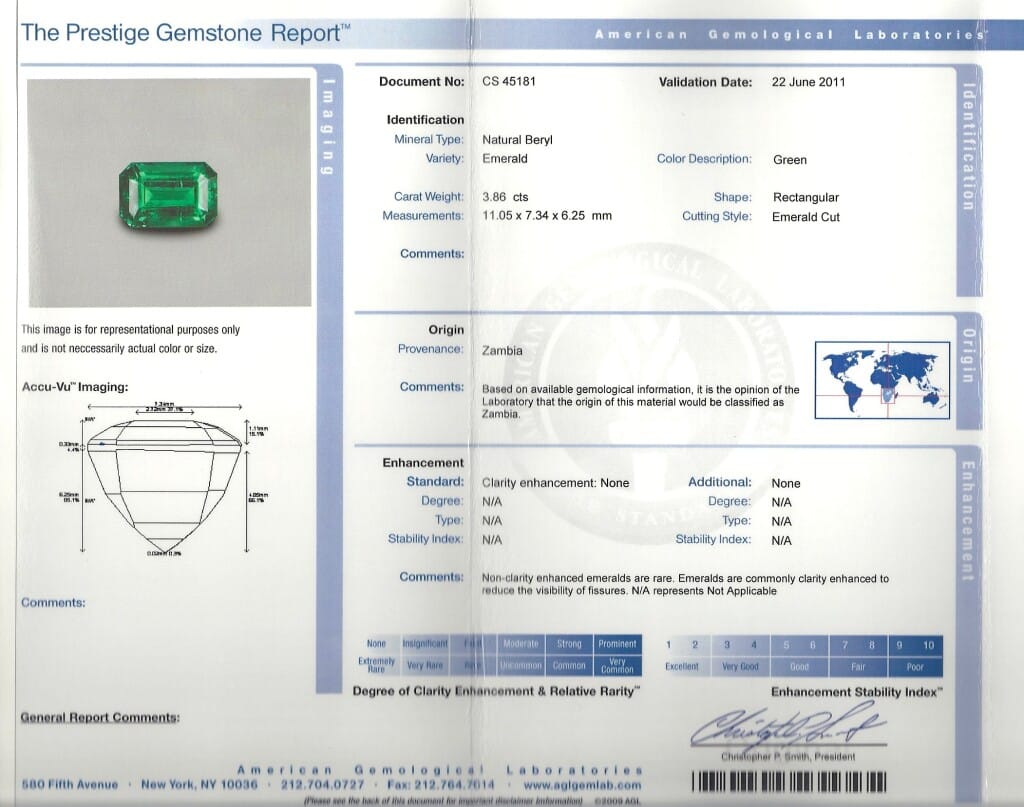 Platinum, 3.86ct Zambian Emerald and Diamond Ring