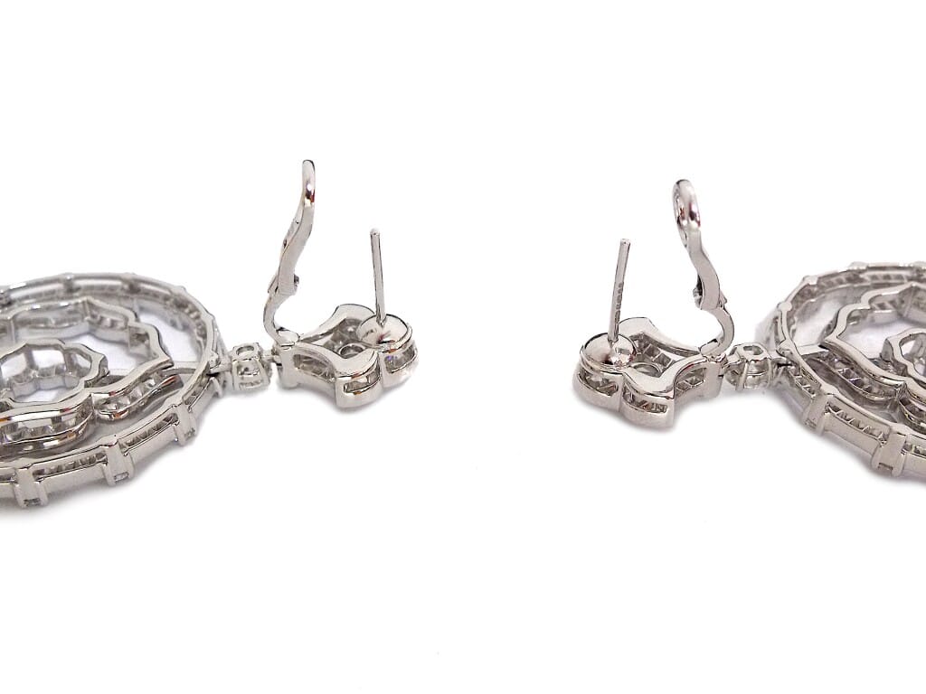 White Gold and Diamond Gypsy Earrings