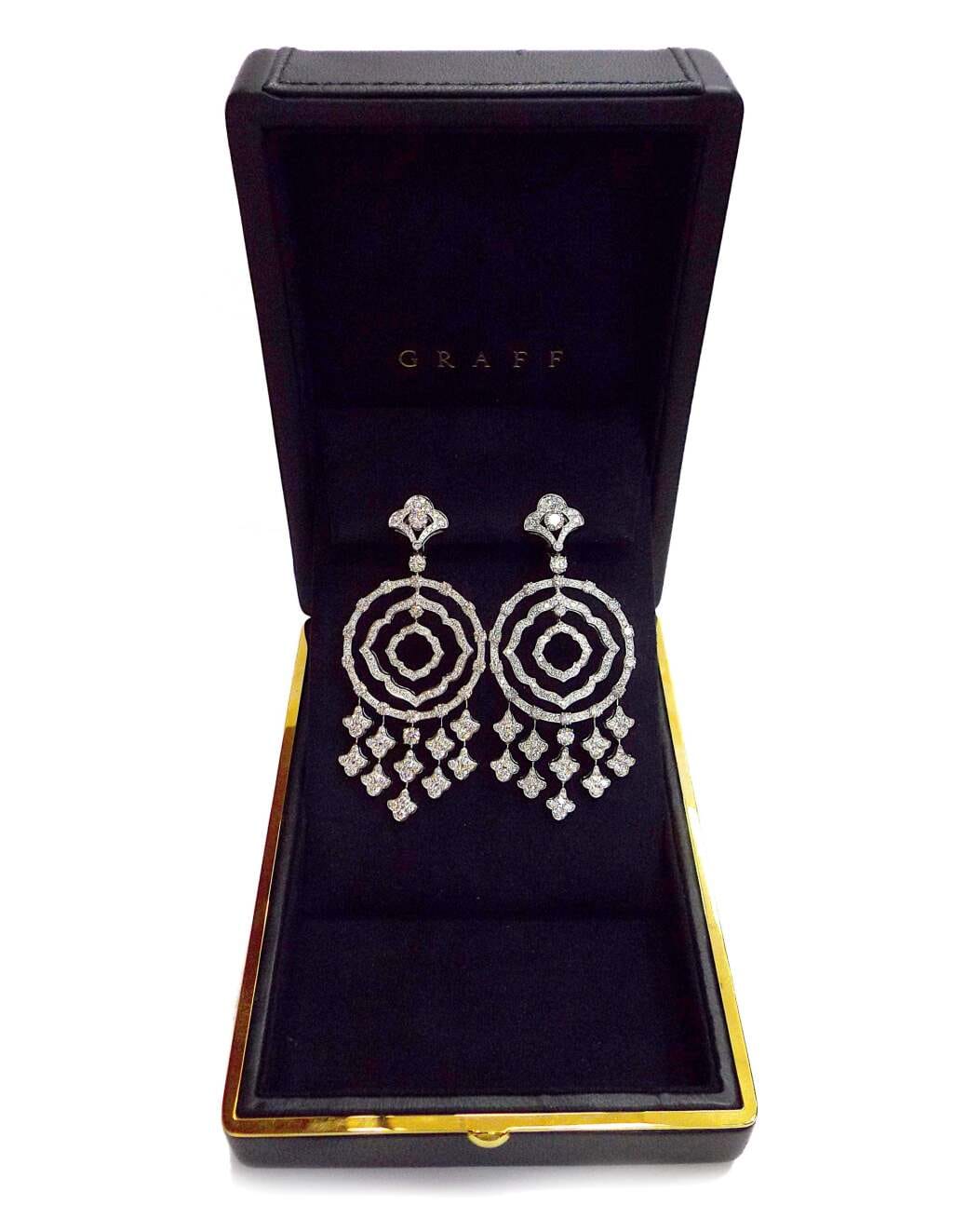 White Gold and Diamond Gypsy Earrings