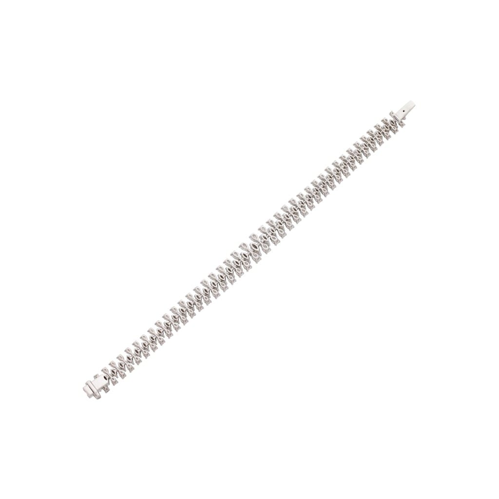 White Gold and 8.30ctw Fancy Cut Diamond Bracelet