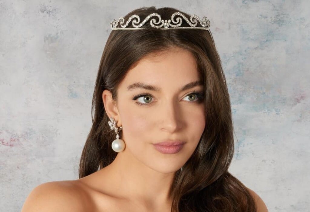 Art Deco Platinum, White Gold and Diamond Tiara