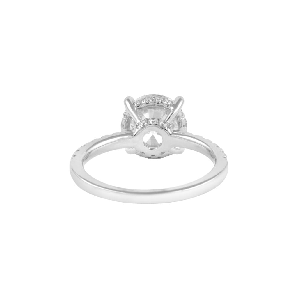 White Gold and 2.03ct Round Brilliant Cut Diamond Engagement Ring