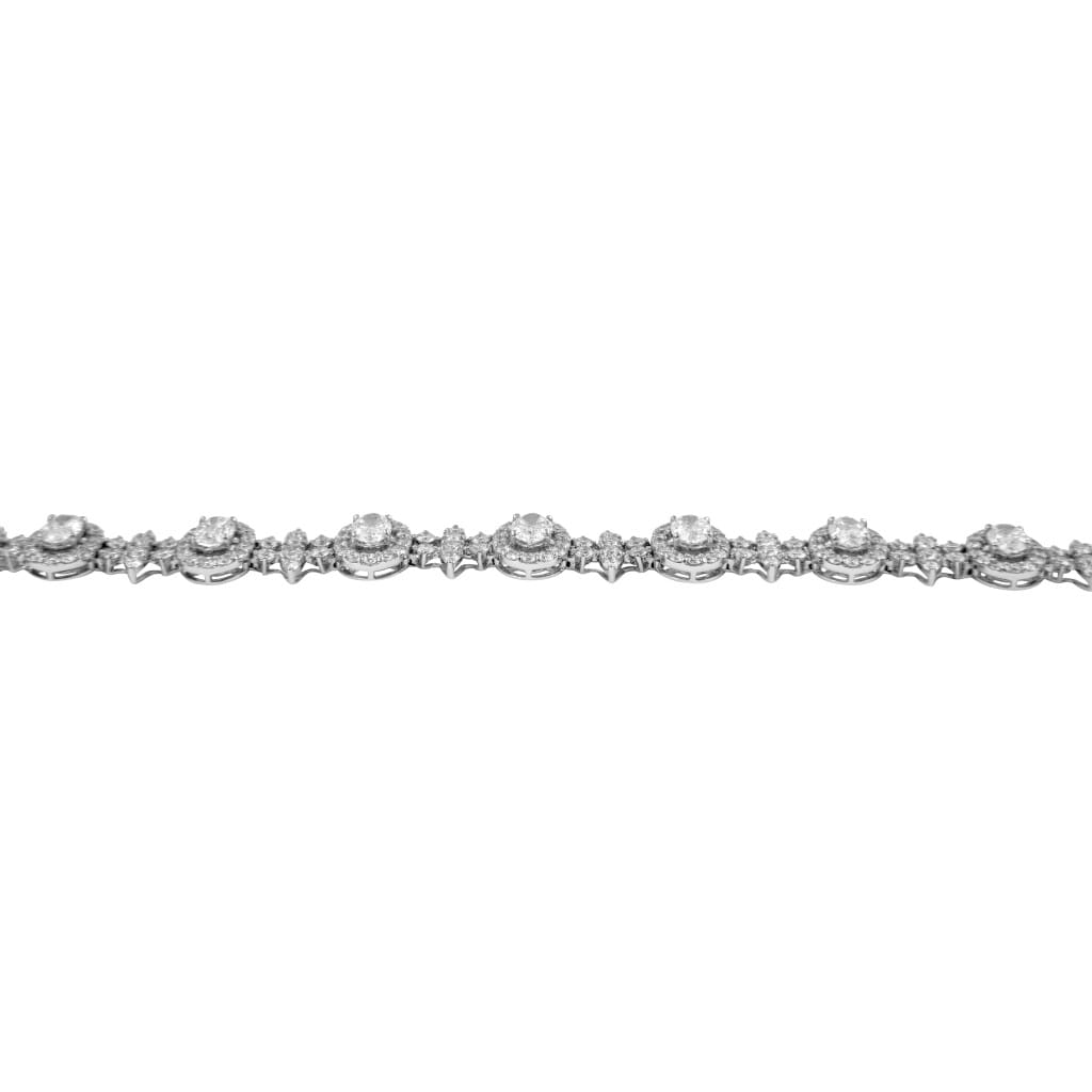 White Gold and 9.65ctw Diamond Bracelet