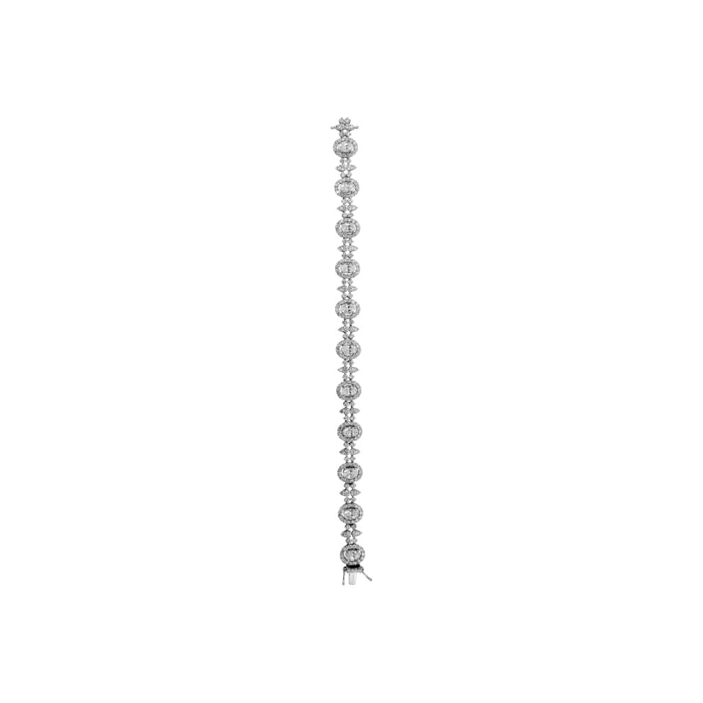 White Gold and 9.65ctw Diamond Bracelet