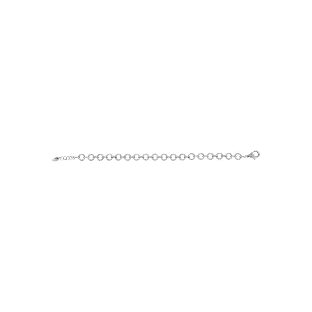 White Gold and Diamond Link Bracelet
