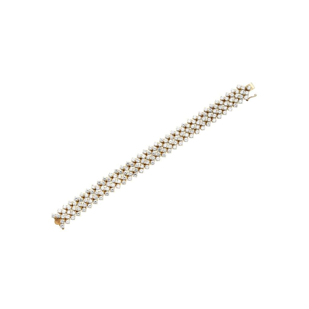 Gold and 25.50ctw Diamond Bracelet