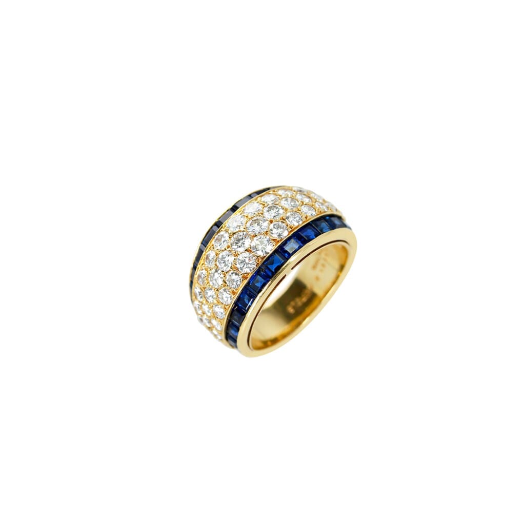 Gold, Sapphire and Diamond Ring