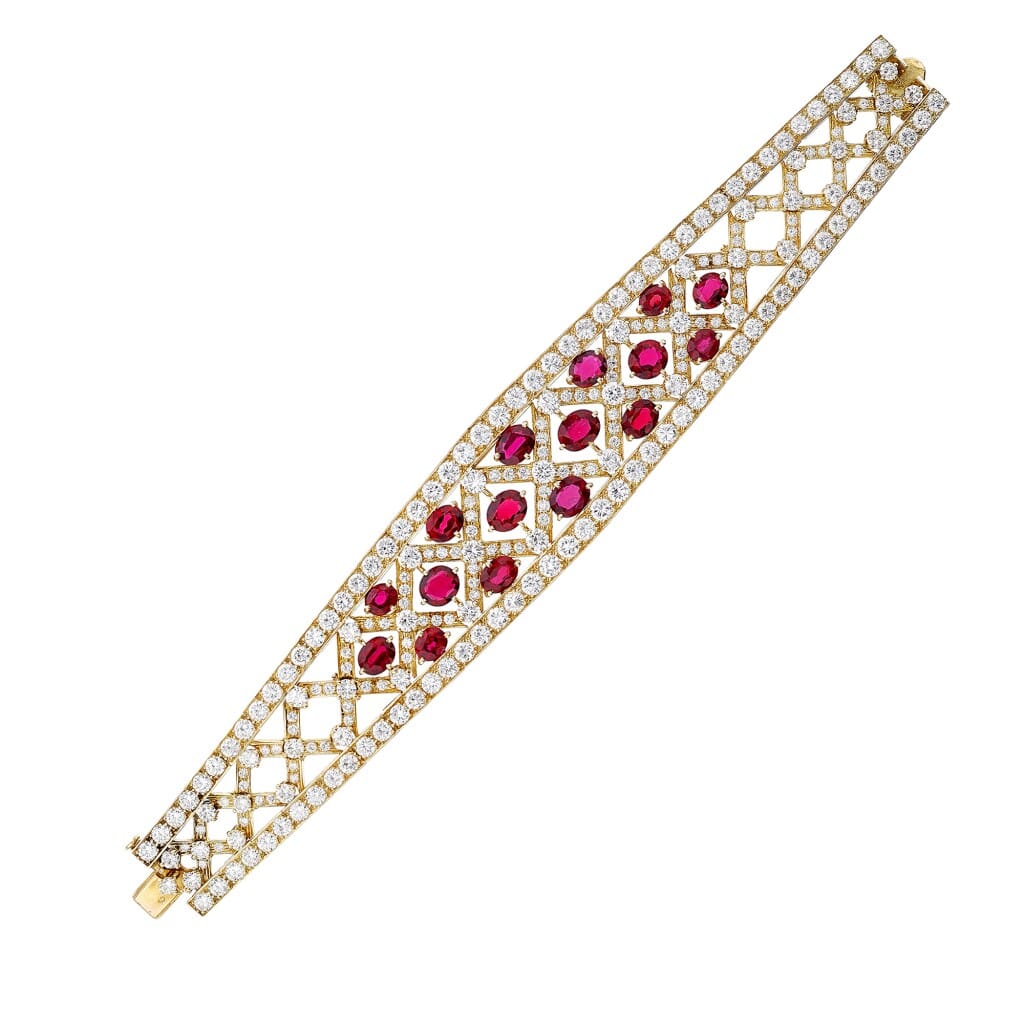 Gold, Ruby and Diamond Bracelet