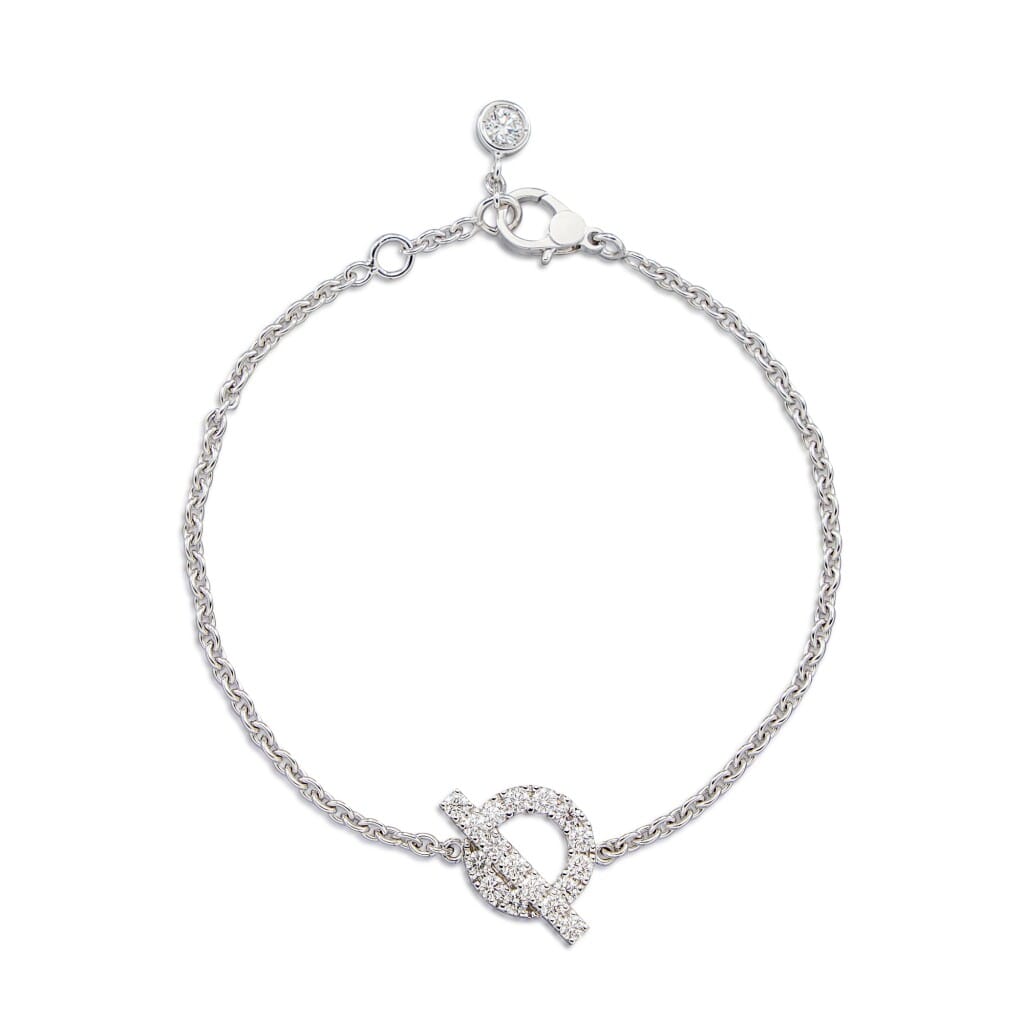 White Gold and Diamond Finesse Bracelet