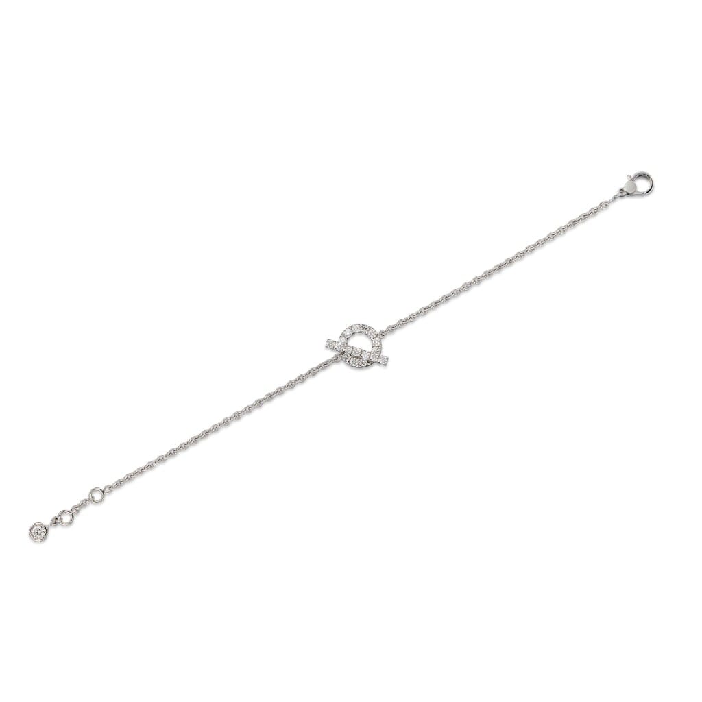 White Gold and Diamond Finesse Bracelet