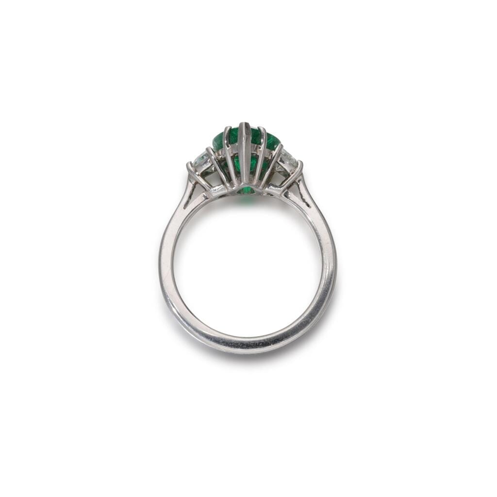 Platinum, 2.52ct Colombian Emerald and Diamond Ring