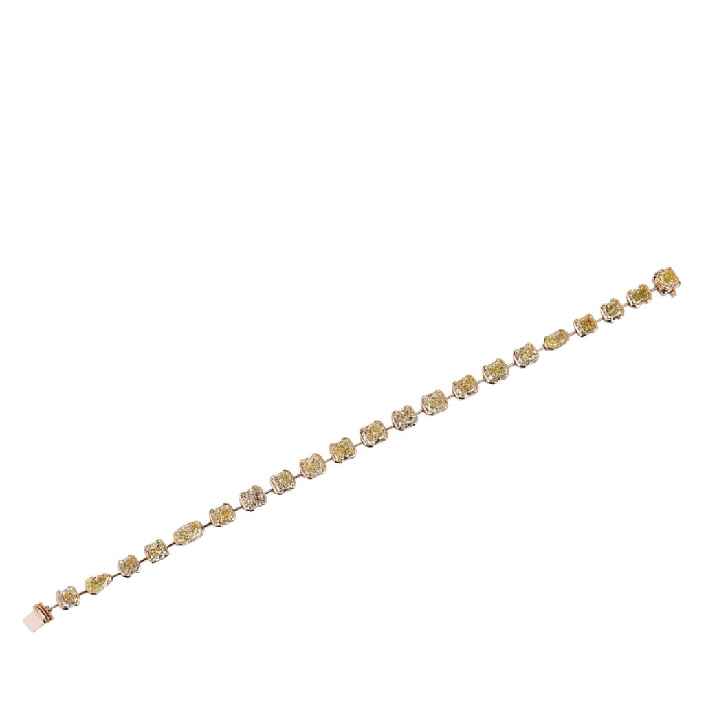 Gold, 13.25ct Yellow Diamond Bracelet