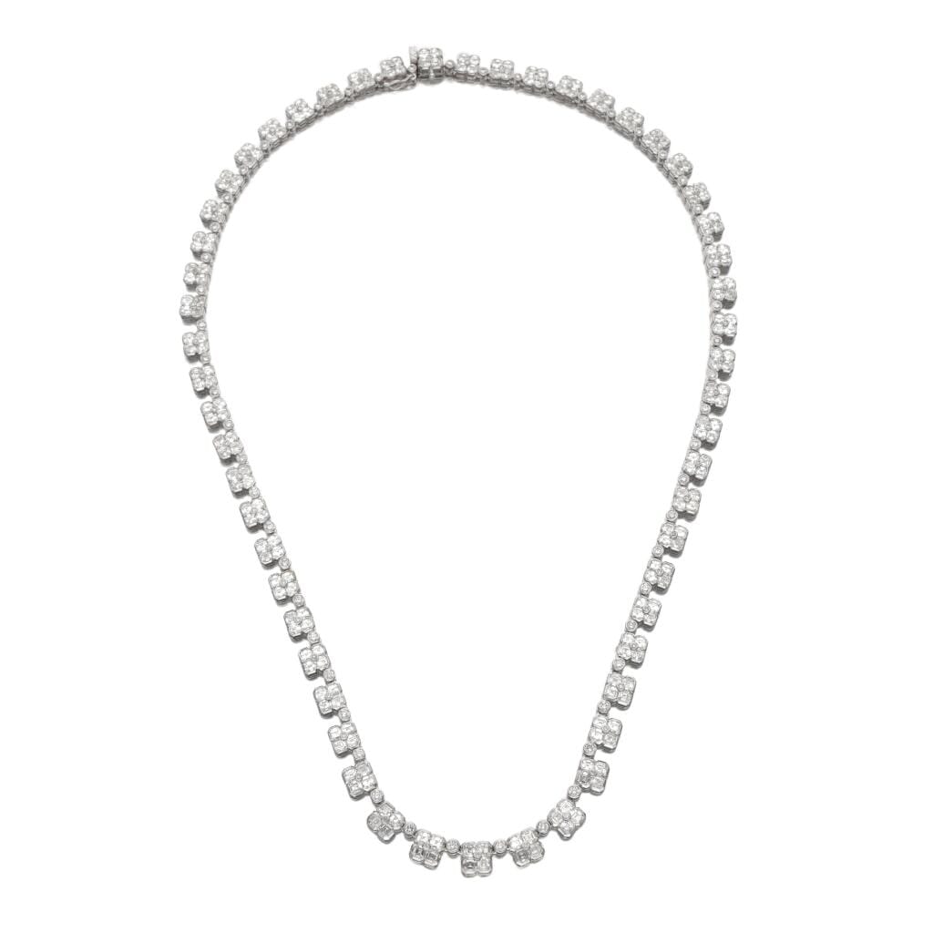 White Gold and Diamond Necklace