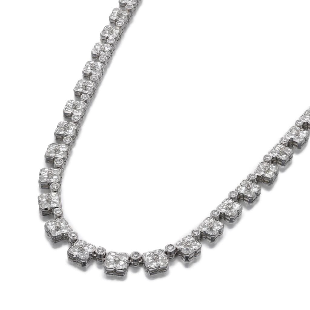 White Gold and Diamond Necklace