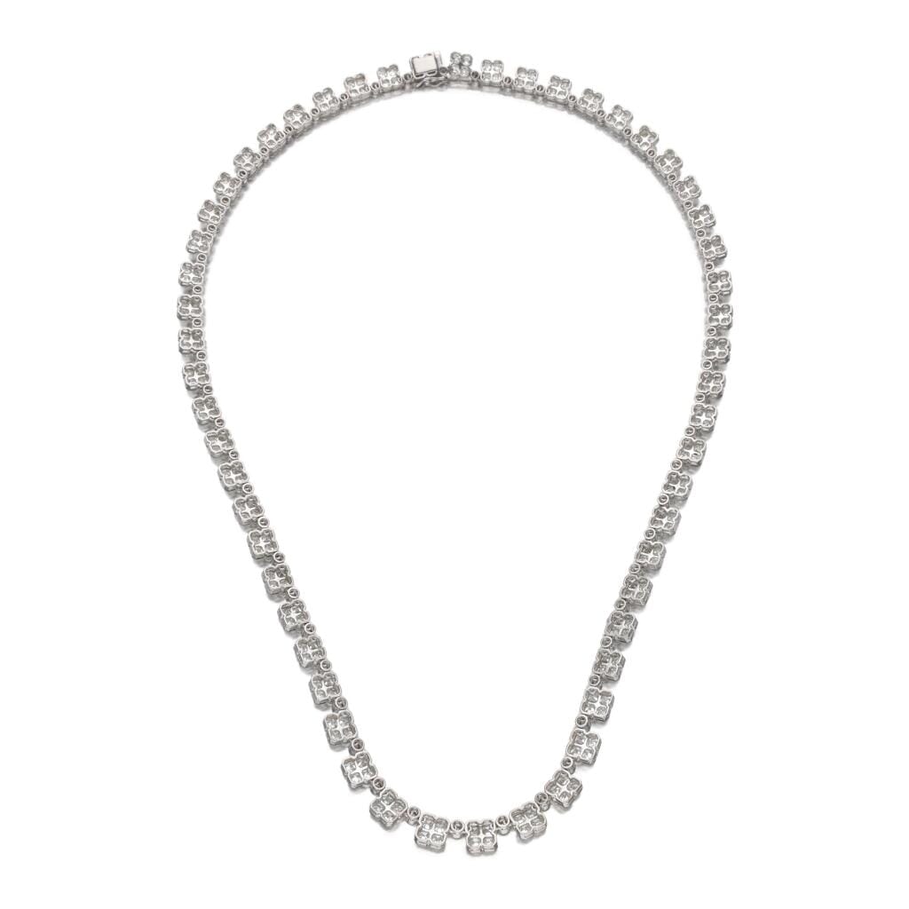 White Gold and Diamond Necklace