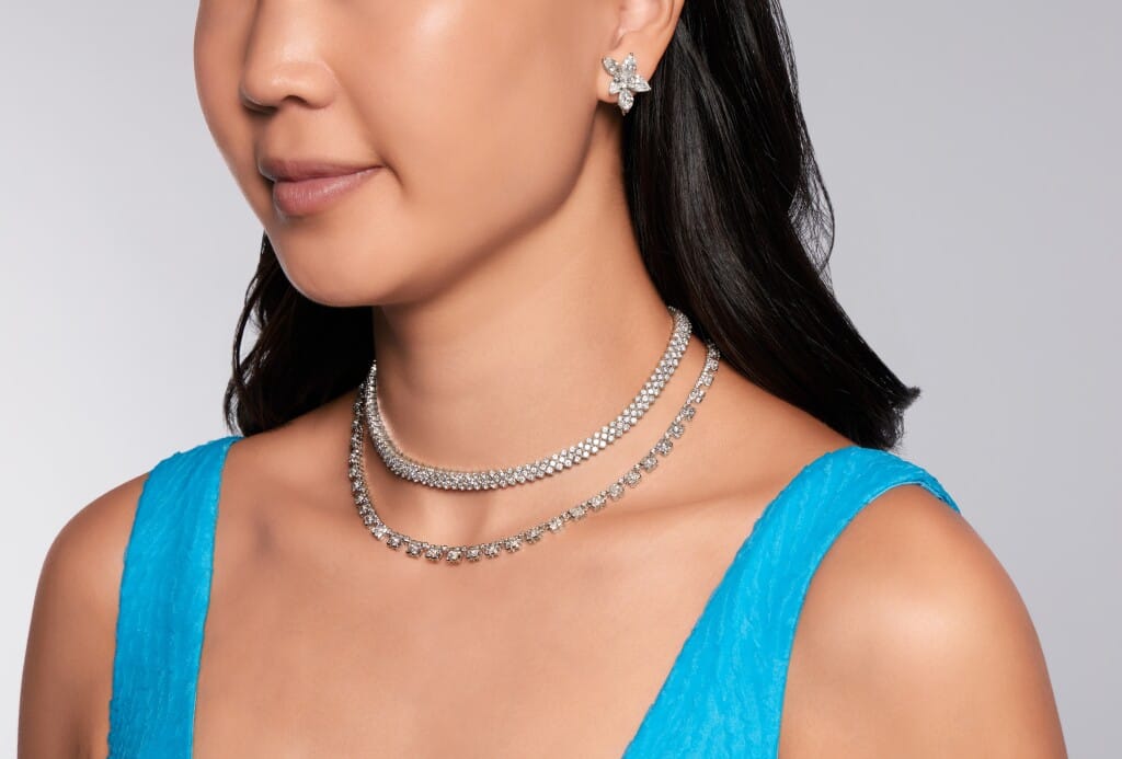 White Gold and Diamond Necklace