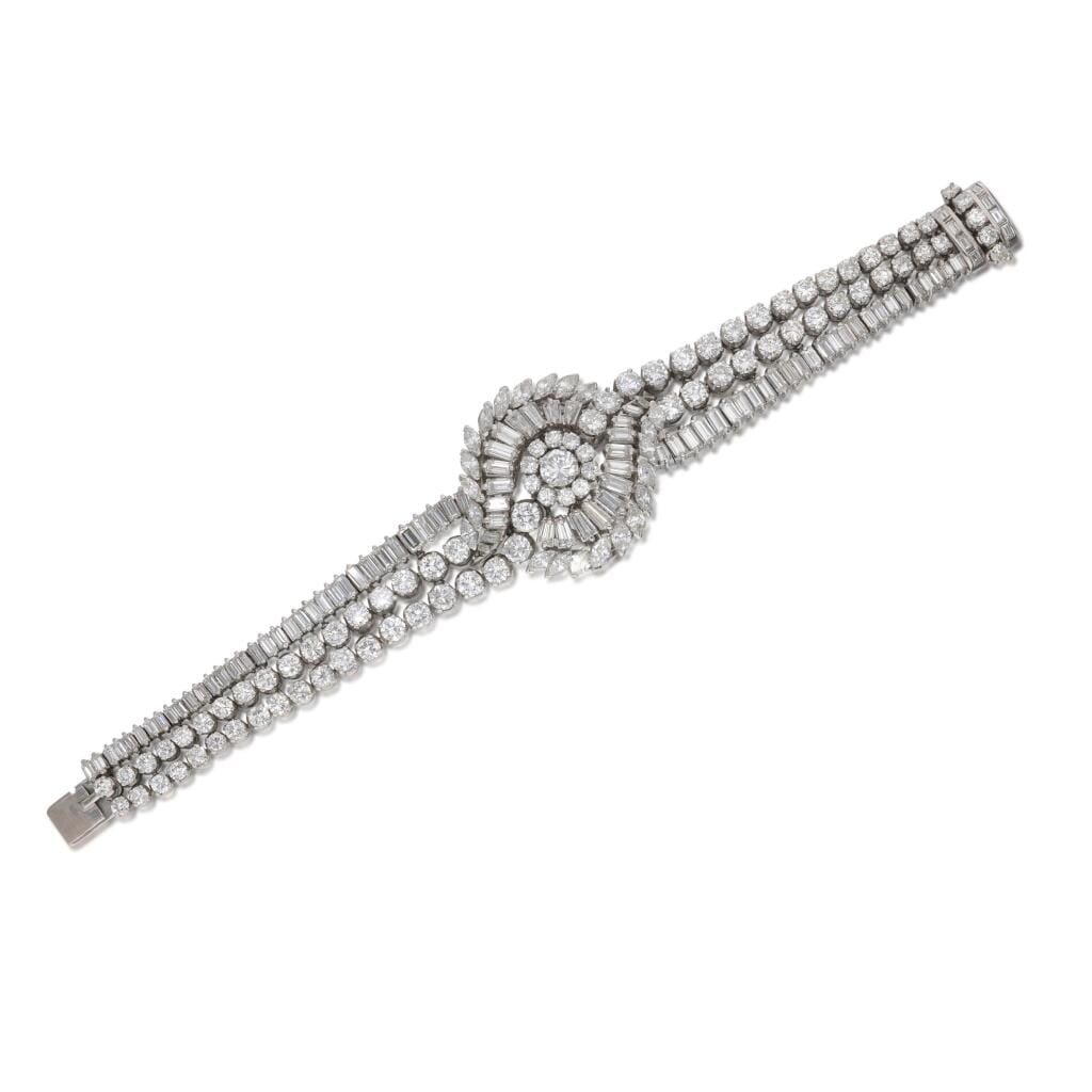 Vintage Platinum and Diamond Bracelet