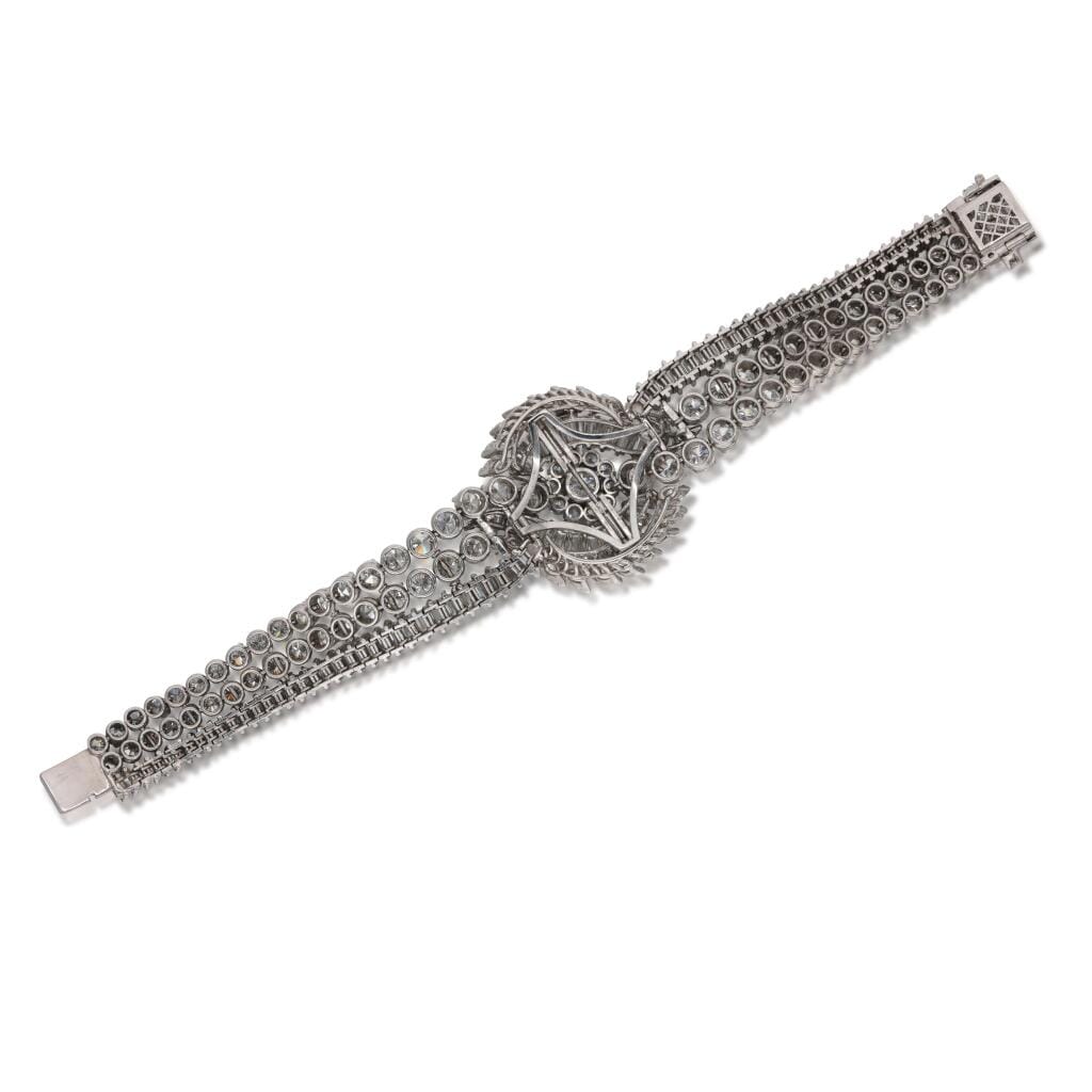Vintage Platinum and Diamond Bracelet